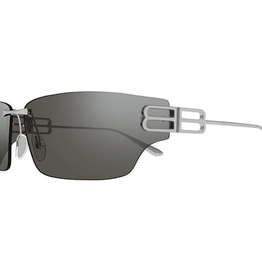 Balenciaga Sunglasses BB0485SA 003 Ruthenium/Silver Unisex
