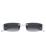 Balenciaga Occhiali da Sole BB0488S 006 Argento Grigio Uomo 