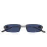 Balenciaga Occhiali da Sole BB0488S 010 Rutenio/Blu Uomo