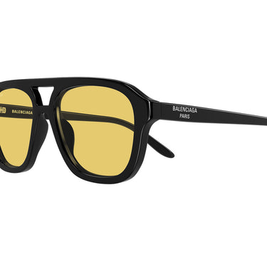 Balenciaga Occhiali da Sole BB0525S 002 Nero/Giallo Uomo
