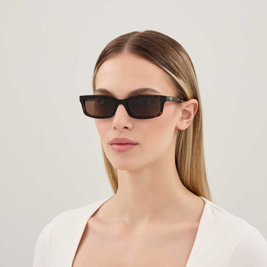 Balenciaga Occhiali da Sole BB0526S 002 Marrone/Marrone Unisex 4