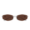 Balenciaga Occhiali da Sole BB0535S 002 Rutenio/Marrone Donna