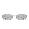 Balenciaga Occhiali da Sole BB0535S 004 Argento/Grigio Donna
