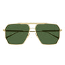 Bottega Veneta Sonnenbrille BV1012S 004 Gold/Grün Herren