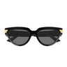 Bottega Veneta Okulary Przeciwsłoneczne BV1035S 001 Czarny/Szary Damskie