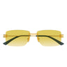 Bottega Veneta Sonnenbrille BV1126S 006 Gold/Gelb Herren