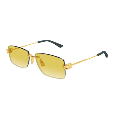 Bottega Veneta Occhiali da Sole BV1126S 006 Oro/Giallo Uomo 2