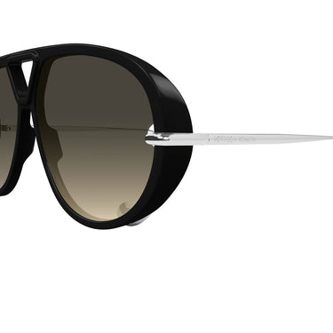 Bottega Veneta Occhiali da Sole BV1273S 010 Drop Aviator Nero/Marrone Unisex 3