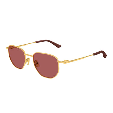 Bottega Veneta Occhiali da Sole BV1301S 006 Oro/Marrone Unisex 2