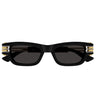 Bottega Veneta Sunglasses BV1308S 001 Black/Grey Unisex