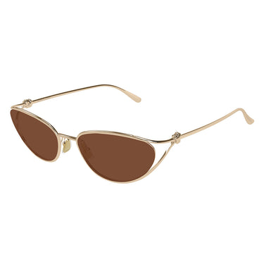 Bottega Veneta Occhiali da Sole BV1330S 003 Oro-Marrone Unisex 1