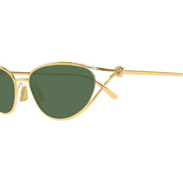 Bottega Veneta Occhiali da Sole BV1330S 004 Oro-Verde Unisex 2