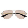 Bottega Veneta Okulary Przeciwsłoneczne BV1342S 002 Srebrny/Jasny Brąz Unisex