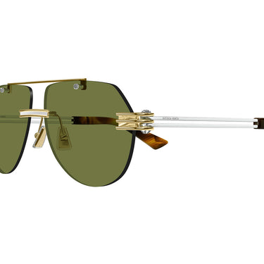 Bottega Veneta Gafas de Sol BV1342S 003 Oro-Verde Unisex 2