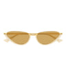Bottega Veneta Occhiali da Sole BV1346S 003 Giallo/Marrone Donna