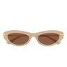 Bottega Veneta Sonnenbrille BV1368S 005 Gold/Braun Damen