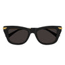 Bottega Veneta Sonnenbrille BV1369S 001 Schwarz/Grau Damen