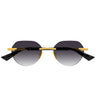 Bottega Veneta Sonnenbrille BV1379S 001 Gold/Grau Herren