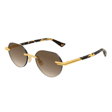 Bottega Veneta Occhiali da Sole BV1379S 003 Oro/Marrone Uomo 1