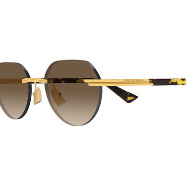 Bottega Veneta Occhiali da Sole BV1379S 003 Oro/Marrone Uomo 3