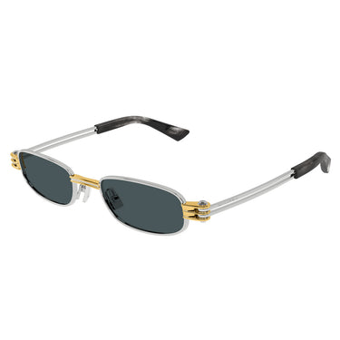 Bottega Veneta Occhiali da Sole BV1381S 003 Argento/Blu Unisex 2