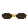 Bottega Veneta Sonnenbrille BV1386S 001 Gold/Grau Unisex