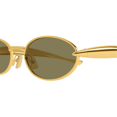 Bottega Veneta Occhiali da Sole BV1386S 006 Oro/Verde Unisex