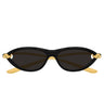 Bottega Veneta Sonnenbrille BV1390S 001 Gold/Grau Damen