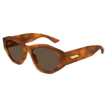 Bottega Veneta Lunettes de Soleil BV1408S 002 Marron Marron Femme 2