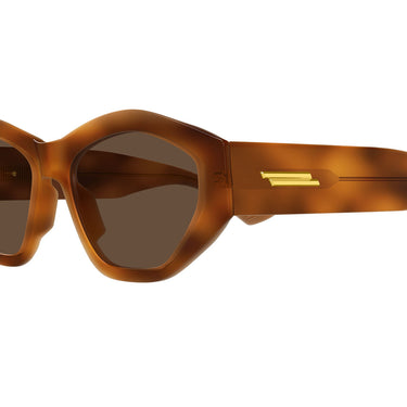 Bottega Veneta Lunettes de Soleil BV1408S 002 Marrone Marrone Femme 3