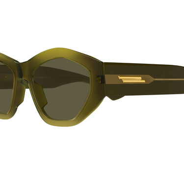 Bottega Veneta Lunettes de Soleil BV1408S 003 Vert Vert Femme 3