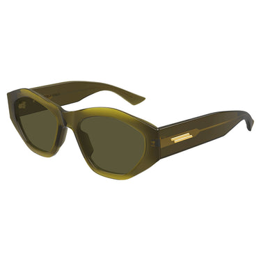 Bottega Veneta Lunettes de Soleil BV1408S 003 Vert Vert Femme 2