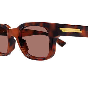 Bottega Veneta Occhiali da Sole BV1411S 002 Marrone/Rosso Uomo 3