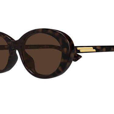 Bottega Veneta Occhiali da Sole BV1415SK 002 Marrone Marrone Donna 3