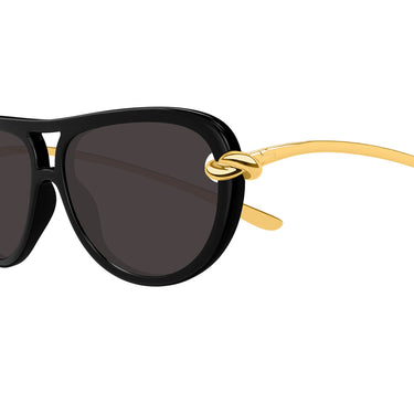 Bottega Veneta Occhiali da Sole BV1418S 005 Oro Nero Donna 3