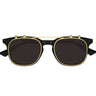 Bottega Veneta Sonnenbrille BV1429S 001 Schwarz Transparent Mit Clip Herren