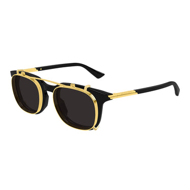 Bottega Veneta Occhiali da Sole BV1429S 001 Nero Trasparente Con Clip Uomo  4