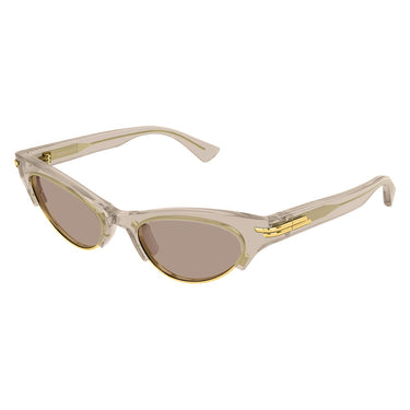 Bottega Veneta Occhiali da Sole BV1431S 005 Marrone Trasparente/Marrone Donna 1