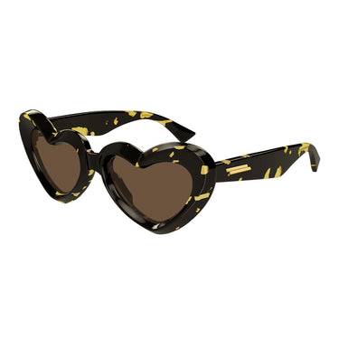 Bottega Veneta Lunettes de Soleil BV1432S 002 Marrone Marrone Femme 2