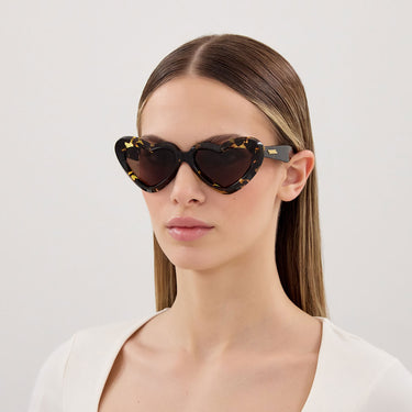 Bottega Veneta Lunettes de Soleil BV1432S 002 Marron Marron Femme 4