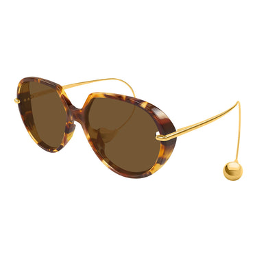 Bottega Veneta Occhiali da Sole BV1436S 002 Marrone Marrone Unisex 2