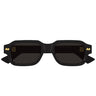 Bottega Veneta Occhiali da Sole BV1442S 001 Nero Oro Grigio Uomo 