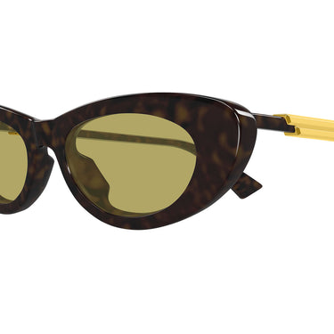 Bottega Veneta Occhiali da Sole BV1447S 002 Marrone Giallo Donna 3