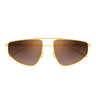 Bottega Veneta Occhiali da Sole BV1466S 004 Oro Marrone Donna 