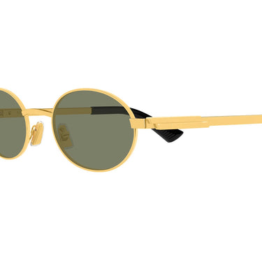 Bottega Veneta Occhiali da Sole BV1470S 004 Oro/Verde Unisex 3