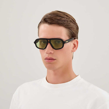 Bottega Veneta Occhiali da Sole BV1494S 003 Nero/Verde Unisex 4