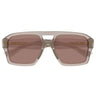 Bottega Veneta Occhiali da Sole BV1501S 003 Beige Trasparente/Marrone Unisex