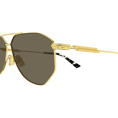 Bottega Veneta Occhiali da Sole BV1508S 003 Oro/Marrone Unisex 3