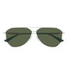Bottega Veneta Occhiali da Sole BV1508S 004 Argento/Verde Unisex