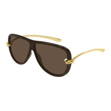 Bottega Veneta Occhiali da Sole BV1513S 003 Marrone Oro/Marrone Unisex 2